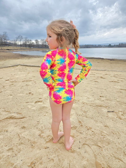 Girls Long Sleeve Safe Swim Set