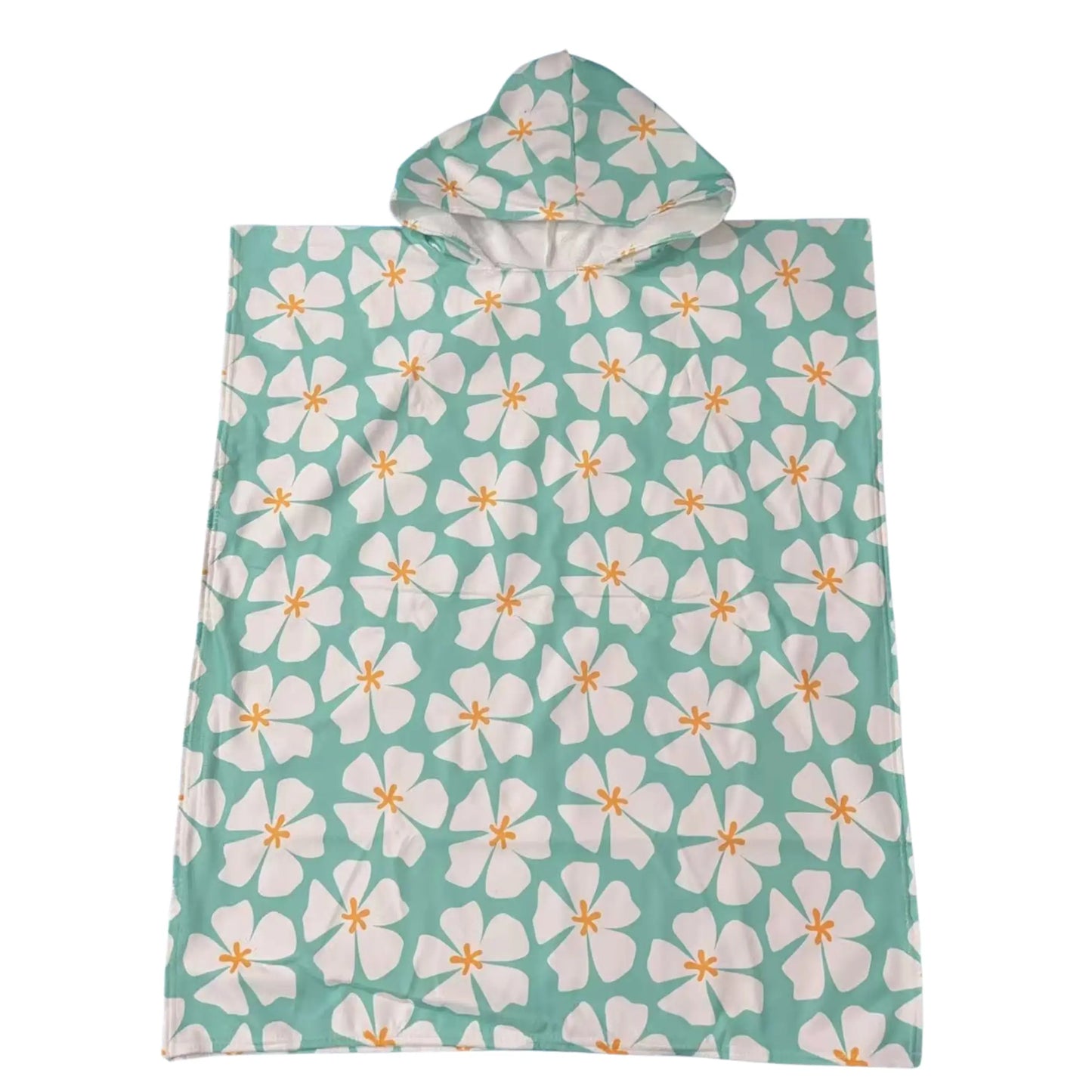 Kids Floral Hooded Towel