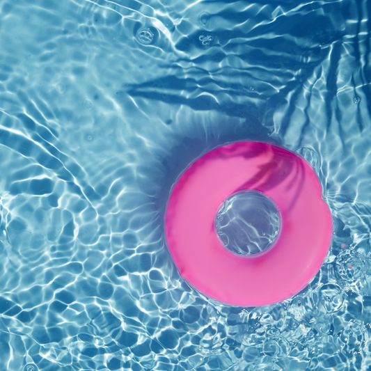 Pink pool floatie 
