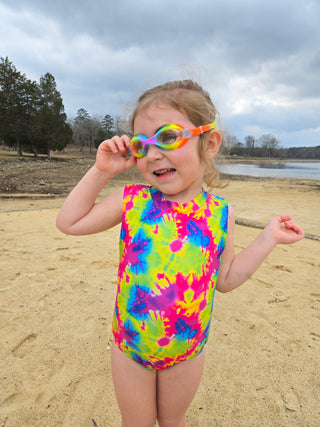 Girls Sleeveless Safe Swim Full Piece
