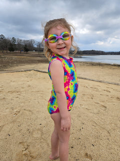 Girls Sleeveless Safe Swim Full Piece