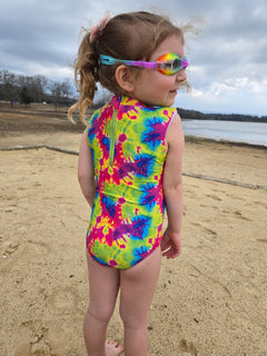 Girls Sleeveless Safe Swim Full Piece