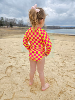 Girls Long Sleeve Safe Swim  Set