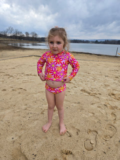 Girls Long Sleeve Safe Swim  Set