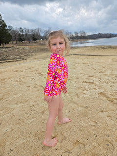 Girls Long Sleeve Safe Swim  Set