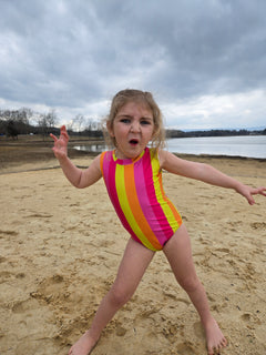 Girls Sleeveless Safe Swim Full Piece