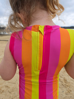 Girls Sleeveless Safe Swim Full Piece