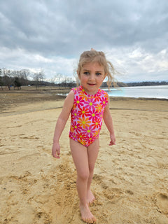 Girls Sleeveless Safe Swim Full Piece