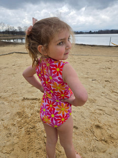 Girls Sleeveless Safe Swim Full Piece