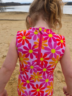 Girls Sleeveless Safe Swim Full Piece