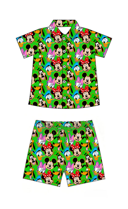 Boys Magical Friends Camp Shirt Set