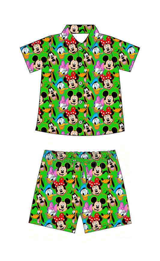 Boys Magical Friends Camp Shirt Set