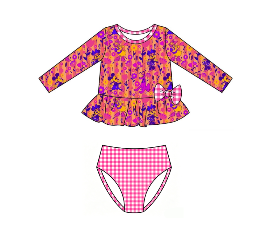 Girls Magical Garden Two-Piece Rash Guard Set
