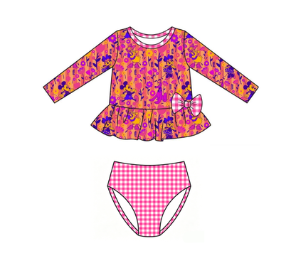 Girls Magical Garden Two-Piece Rash Guard Set