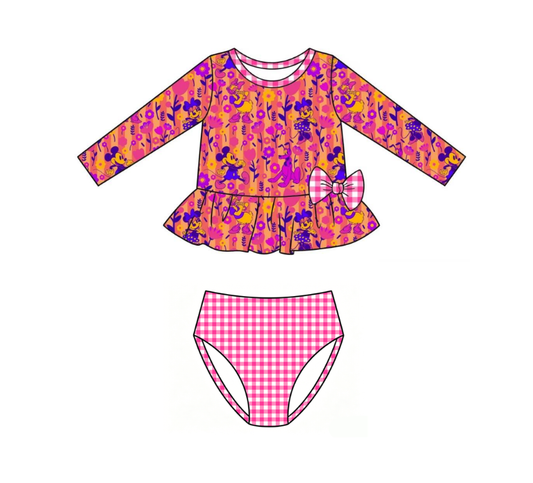 Girls Magical Garden Two-Piece Rash Guard Set