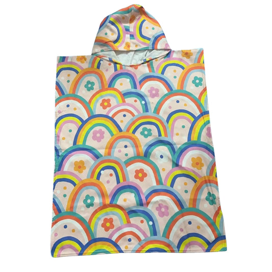 Kids Rainbow Hooded Towel