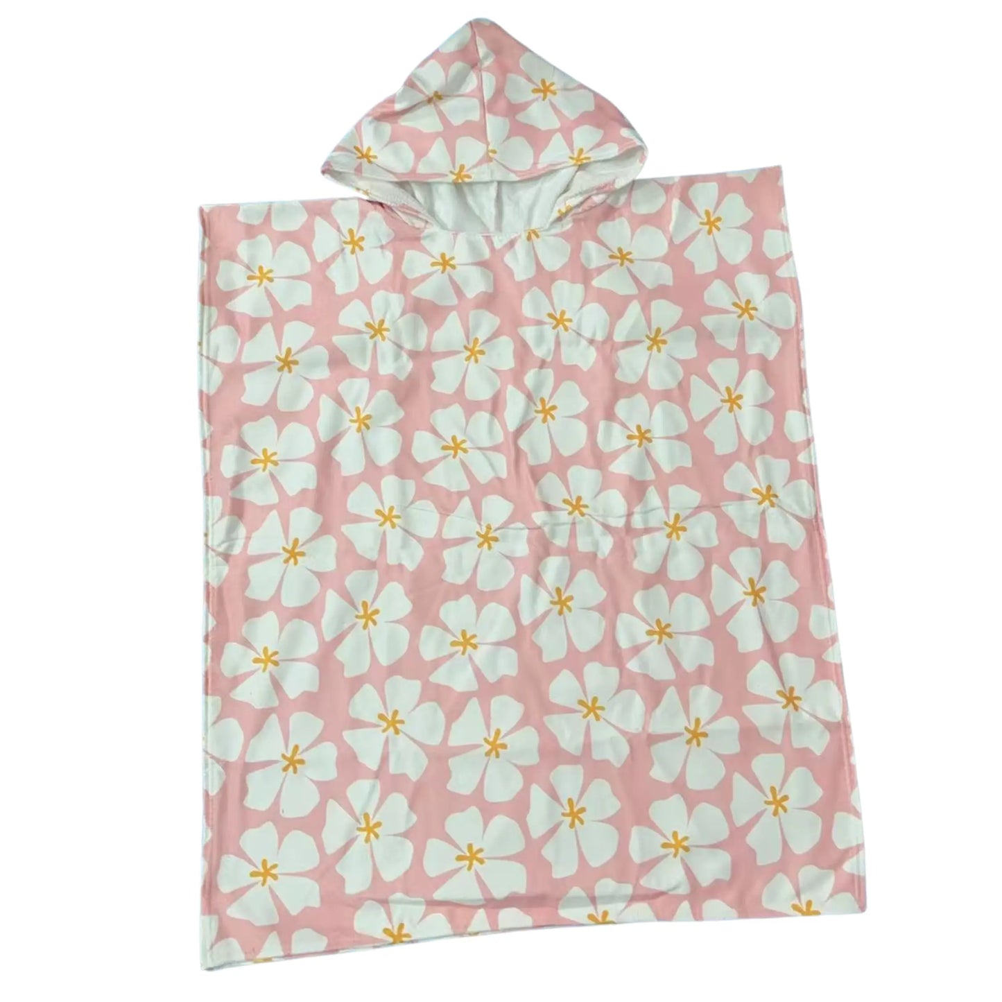 Kids Floral Hooded Towel